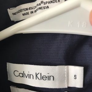 Dark blue Calvin Klein stretch shirt